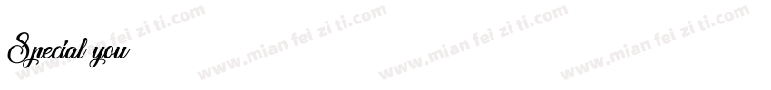 Special you字体转换